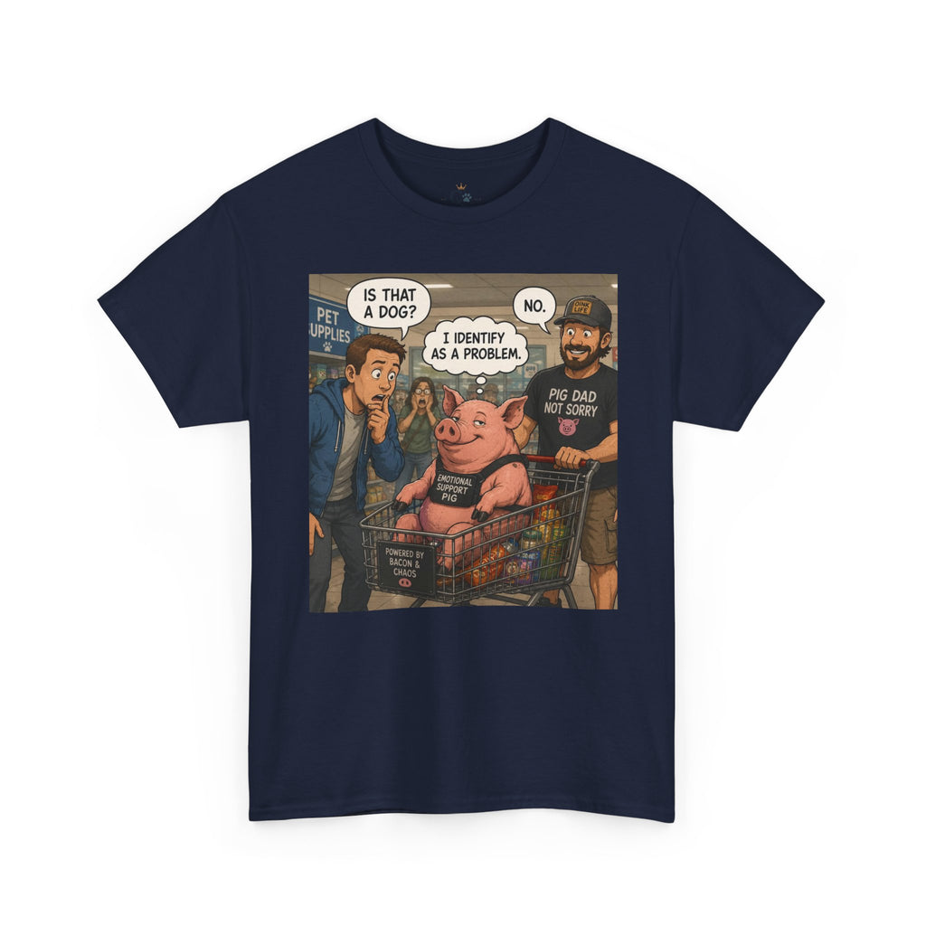 Creature Kingdom "I Identify as a Problem" Pig Tee