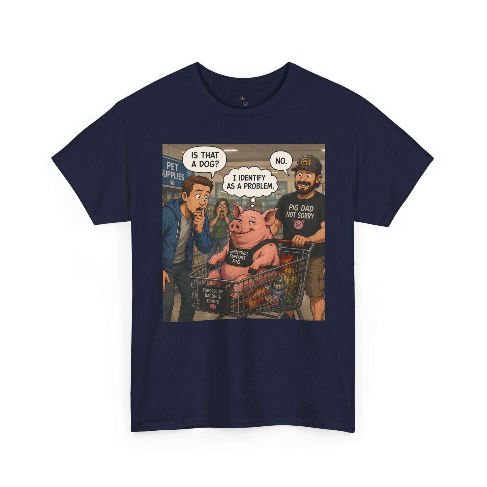 Creature Kingdom "I Identify as a Problem" Pig Tee