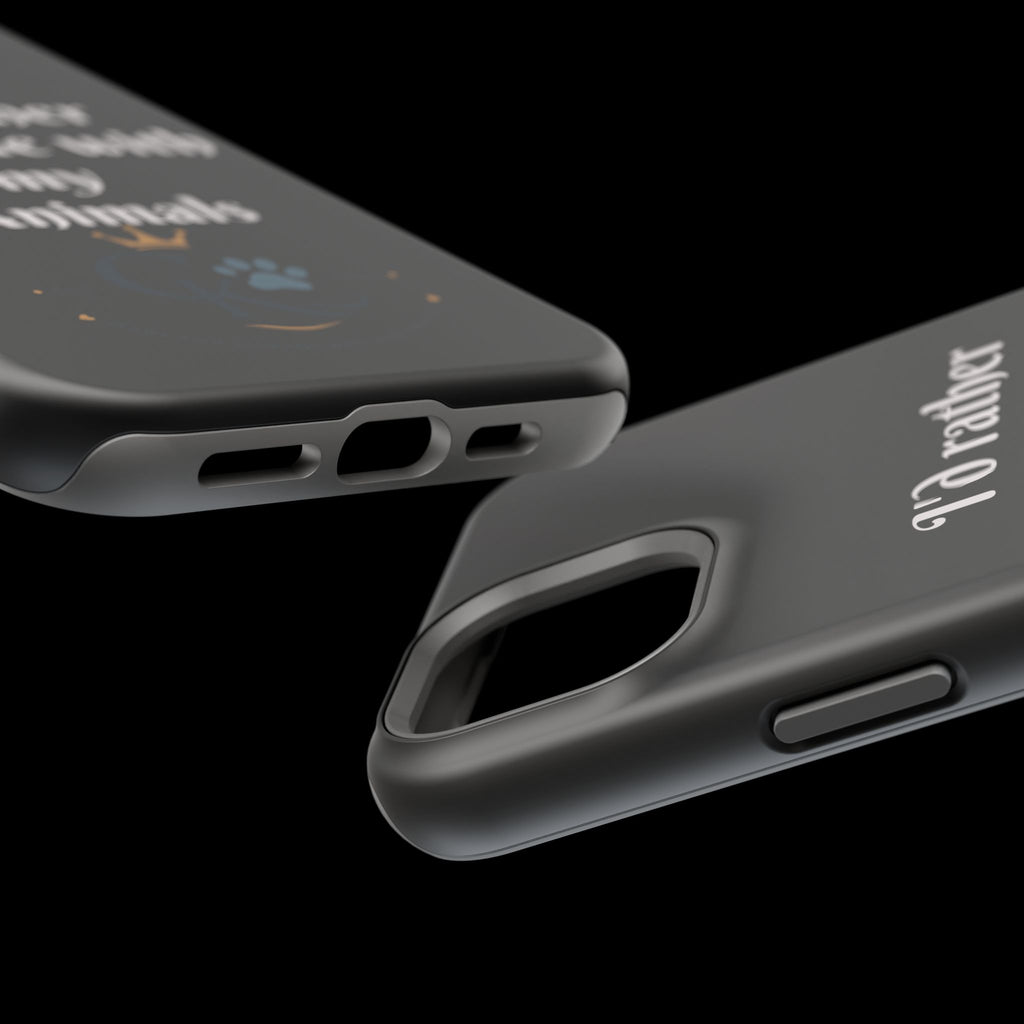 Creature Kingdom "I'd Rather Be Home With My Animals" Magnetic Phone Case