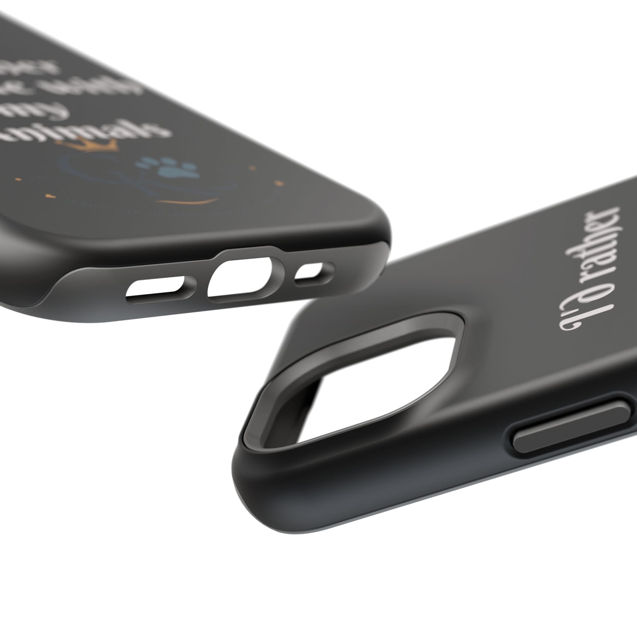 Creature Kingdom "I'd Rather Be Home With My Animals" Magnetic Phone Case