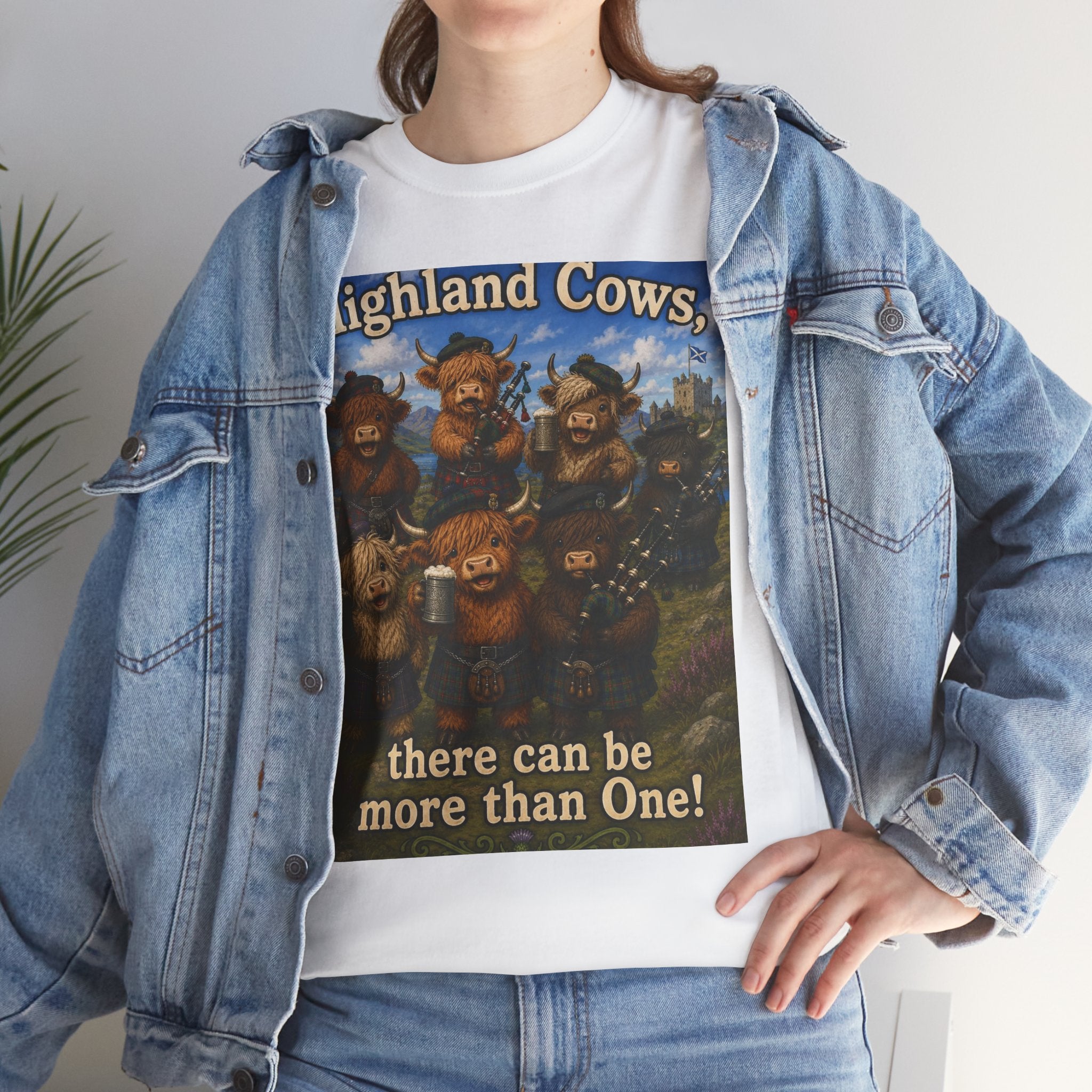 Creature Kingdom "Highlander Cows, There Can Be More Than One!" Highlander Cow Tee
