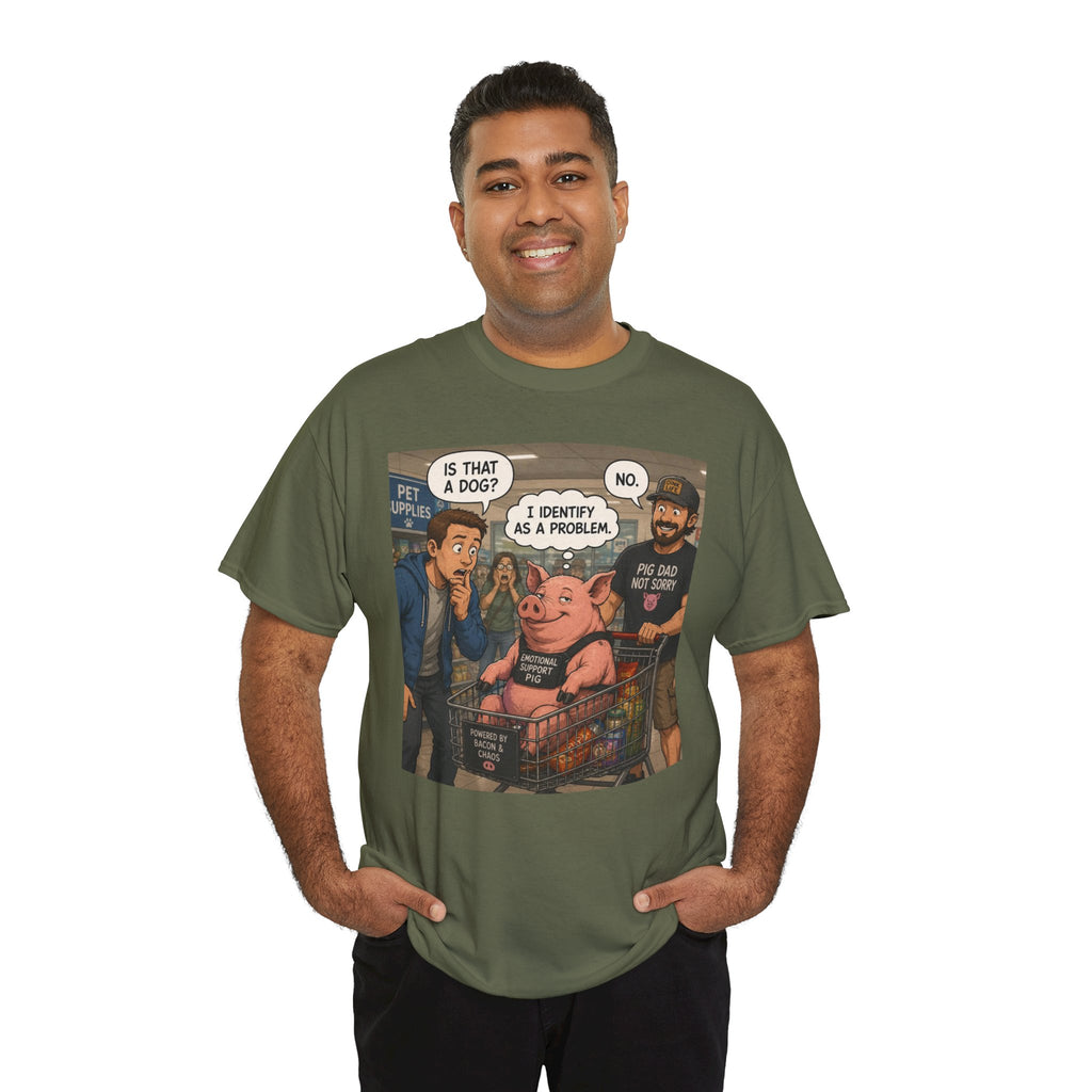 Creature Kingdom "I Identify as a Problem" Pig Tee