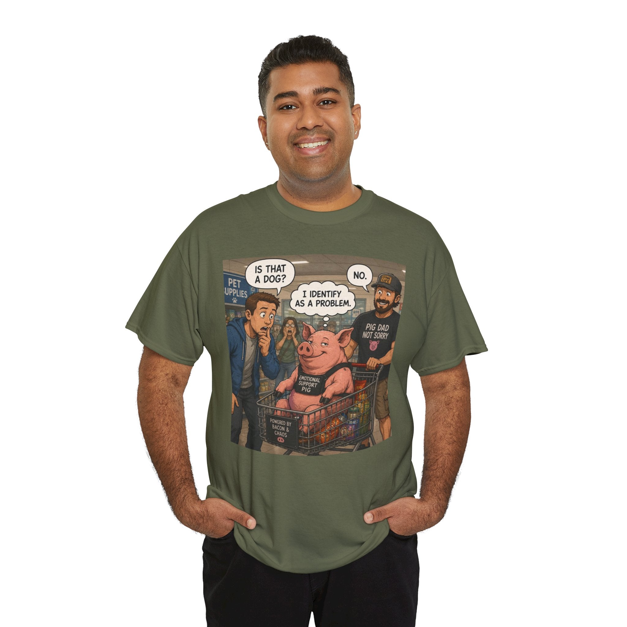 Creature Kingdom "I Identify as a Problem" Pig Tee