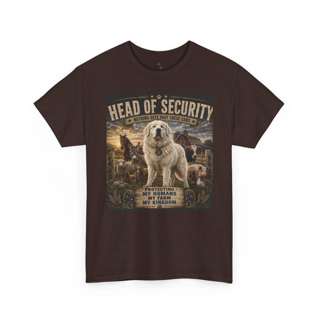 "Head of Security" Great Pyrenees Tee