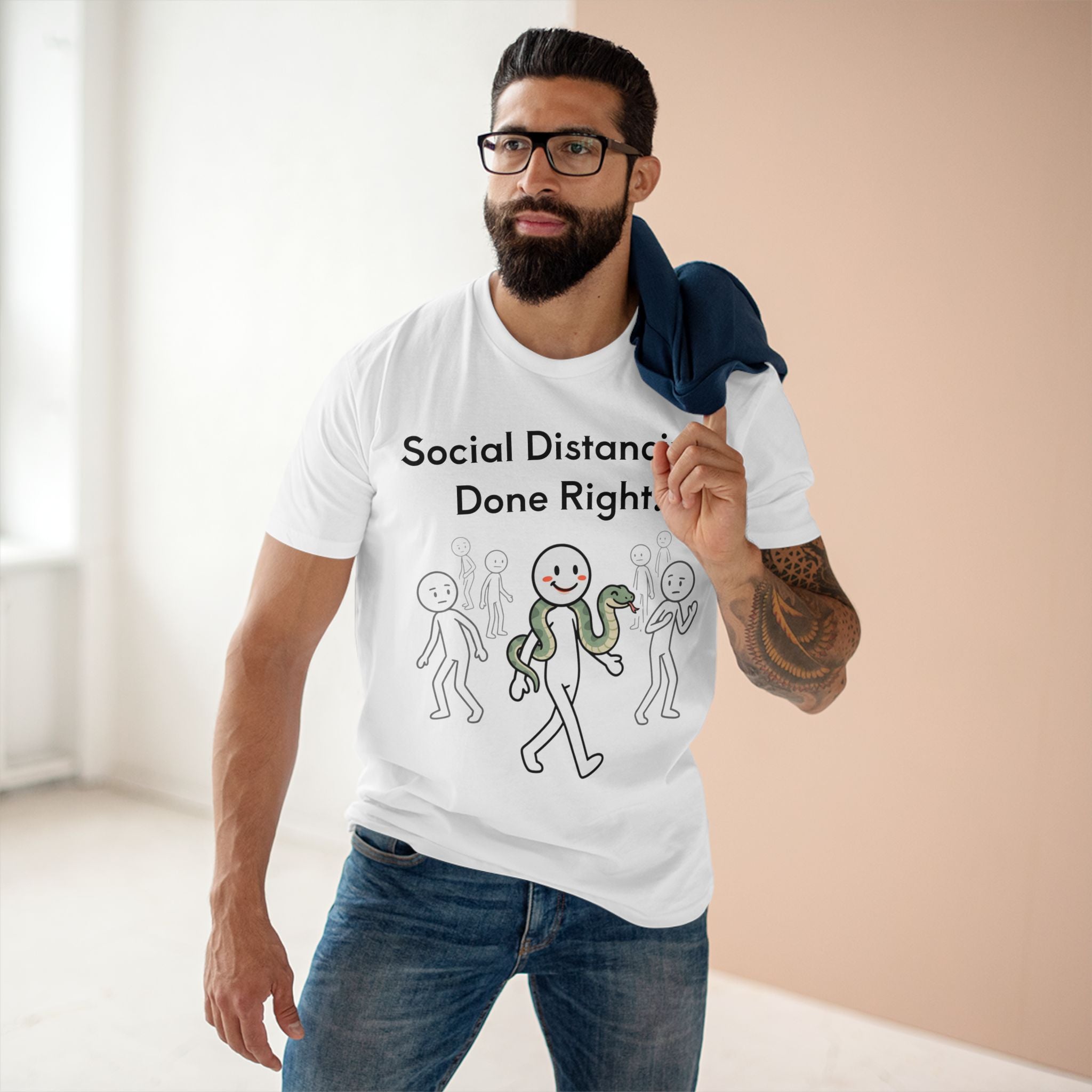 Creature Kingdom "Social Distancing Done Right!" Snake Tee