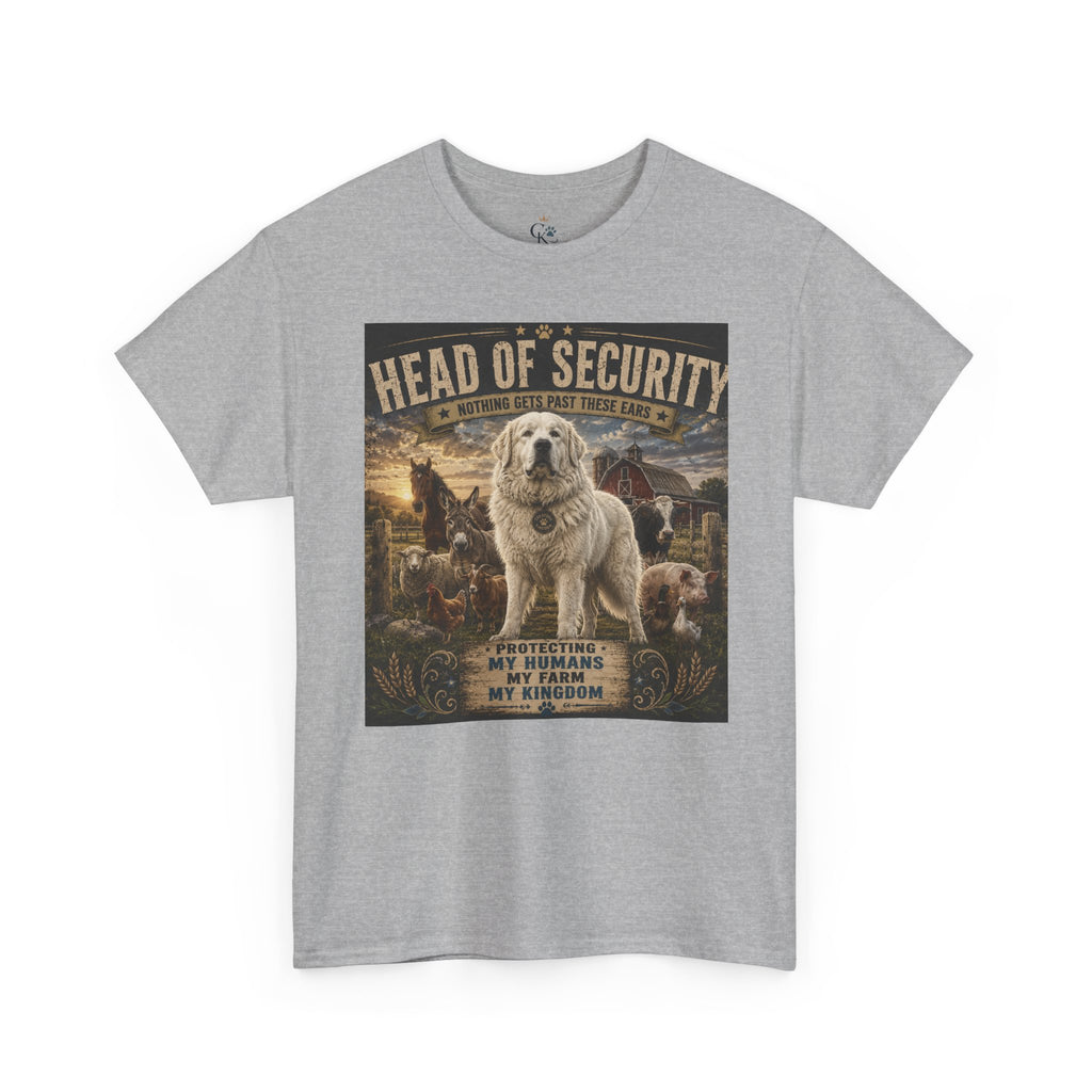"Head of Security" Great Pyrenees Tee