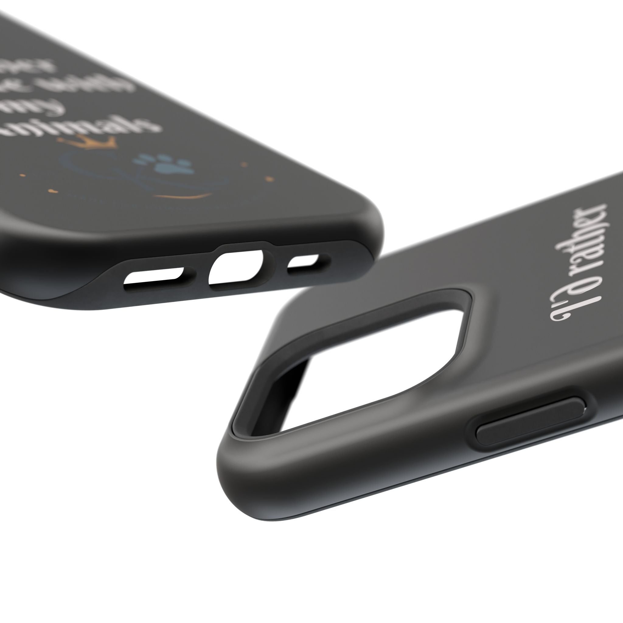 Creature Kingdom "I'd Rather Be Home With My Animals" Magnetic Phone Case