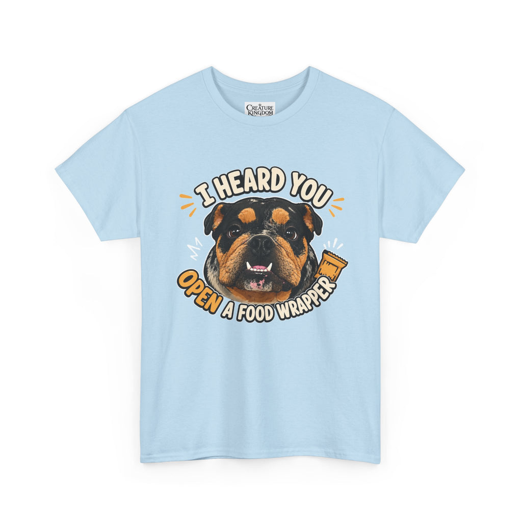 I Heard You Open A Food Wrapper Rottweiler T-Shirt