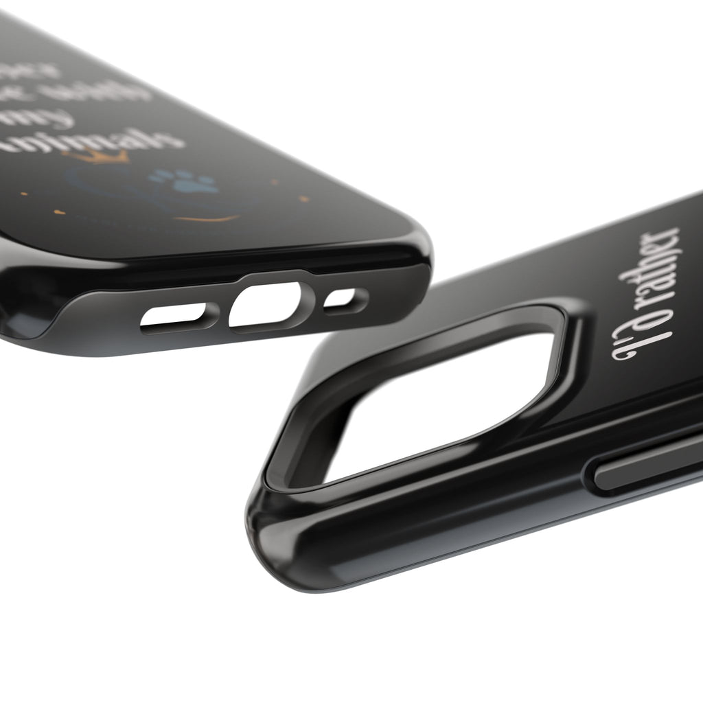 Creature Kingdom "I'd Rather Be Home With My Animals" Magnetic Phone Case