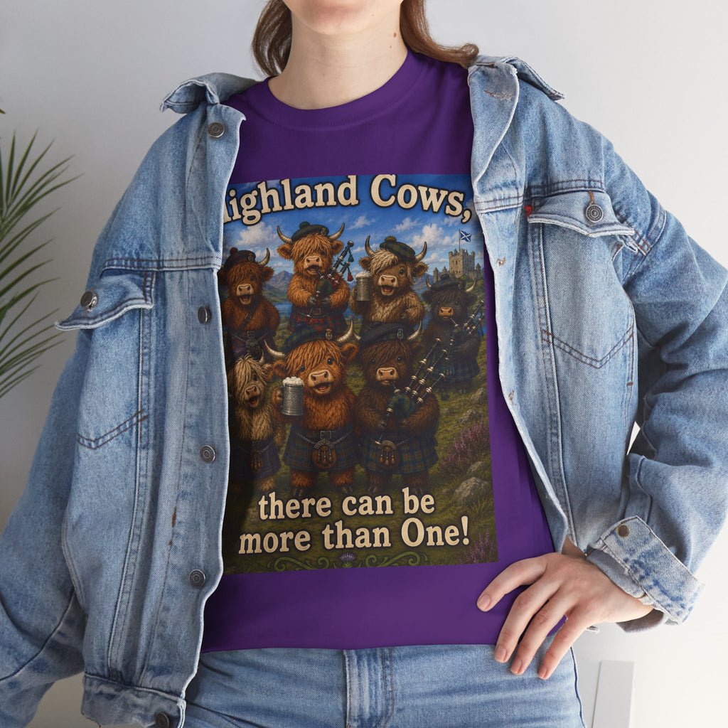Creature Kingdom "Highlander Cows, There Can Be More Than One!" Highlander Cow Tee