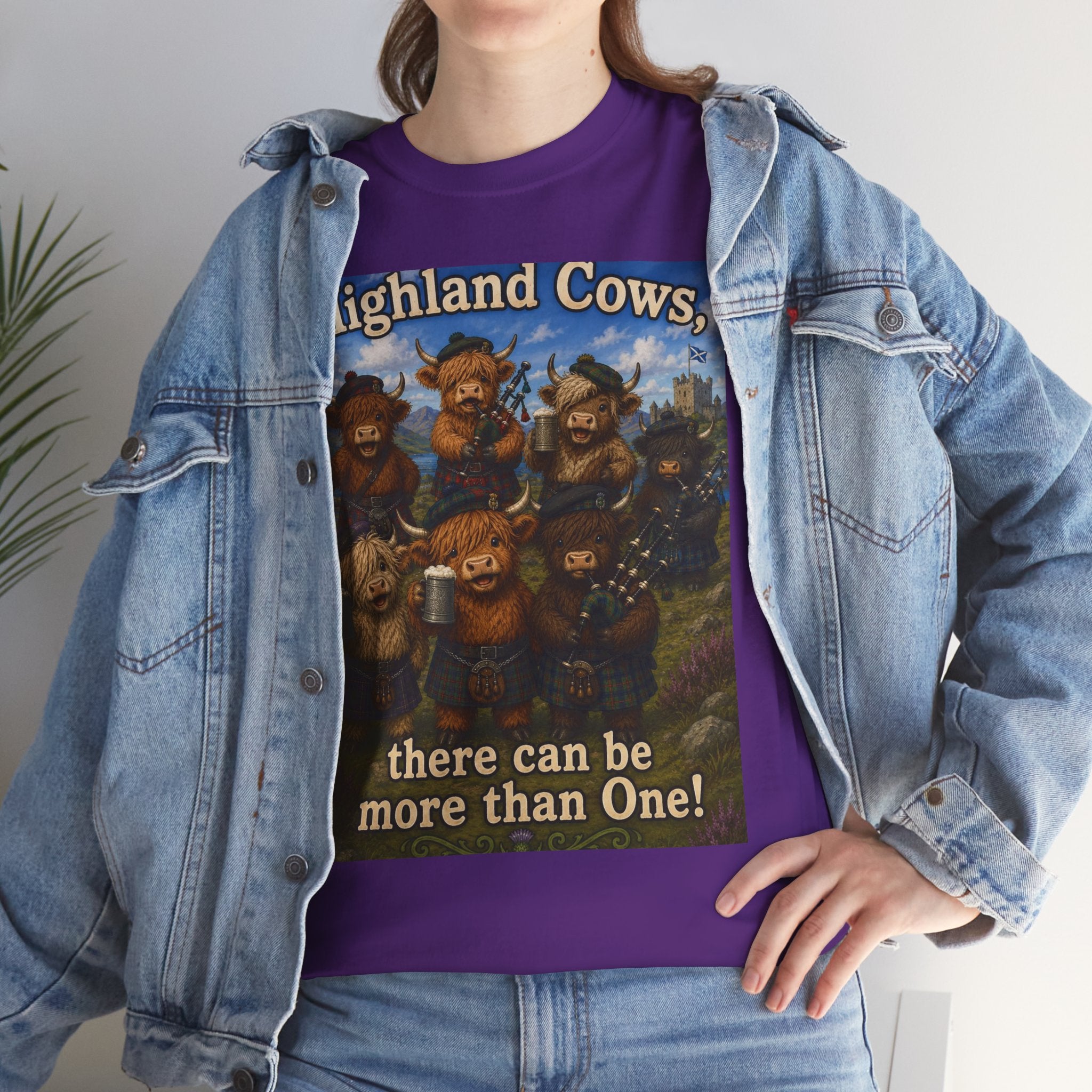 Creature Kingdom "Highlander Cows, There Can Be More Than One!" Highlander Cow Tee