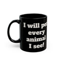 Creature Kingdom Black Mug — Animal Lover Coffee Cup (11oz/15oz)