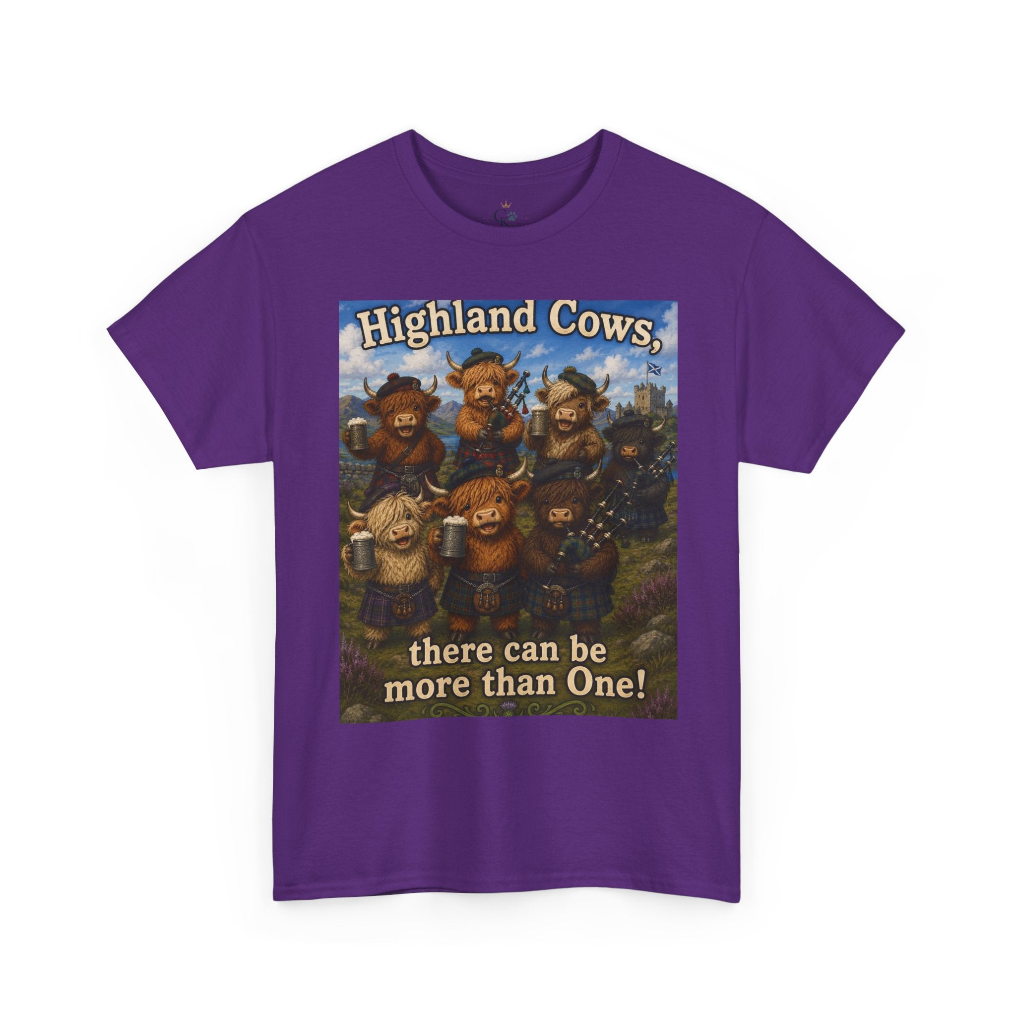 Creature Kingdom "Highlander Cows, There Can Be More Than One!" Highlander Cow Tee