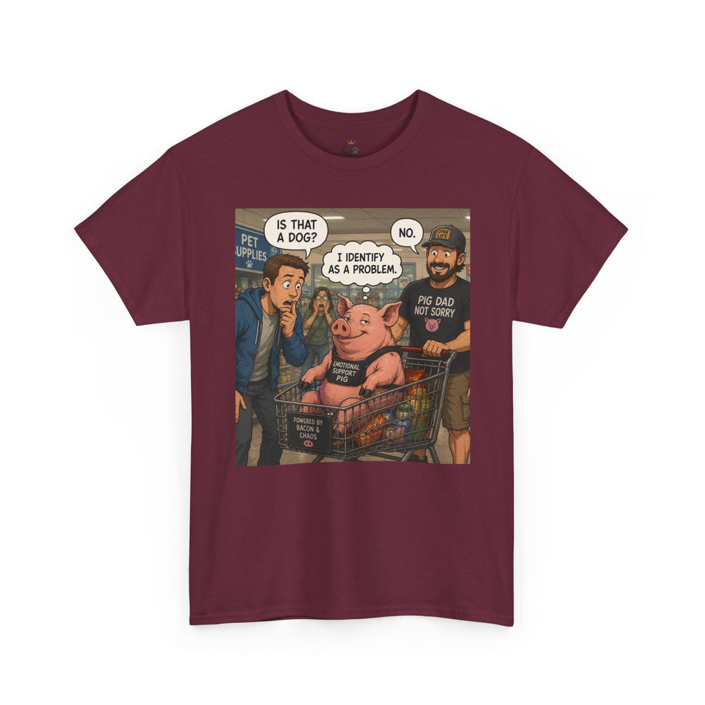 Creature Kingdom "I Identify as a Problem" Pig Tee