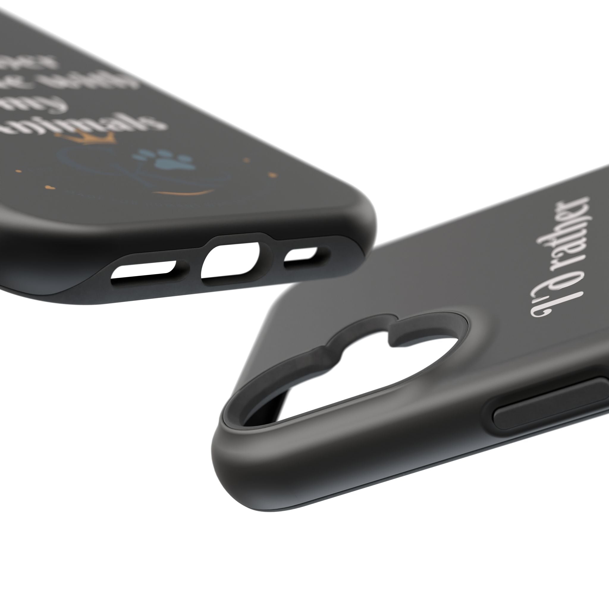 Creature Kingdom "I'd Rather Be Home With My Animals" Magnetic Phone Case