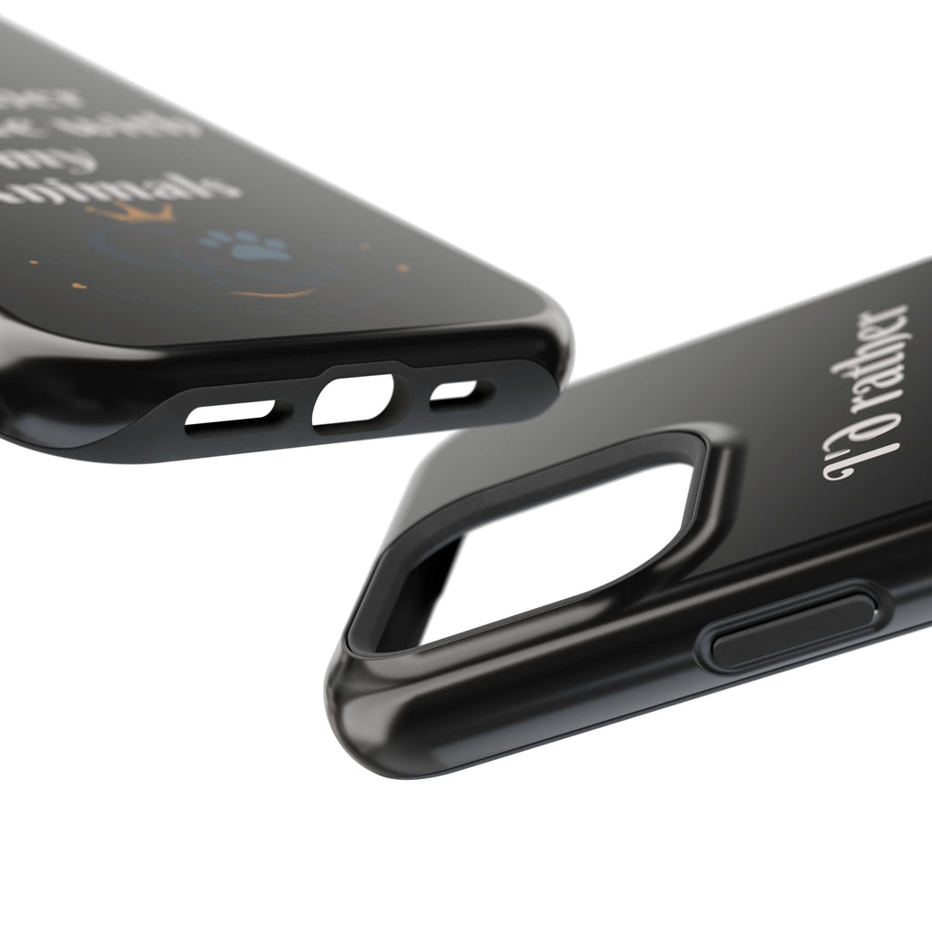 Creature Kingdom "I'd Rather Be Home With My Animals" Magnetic Phone Case
