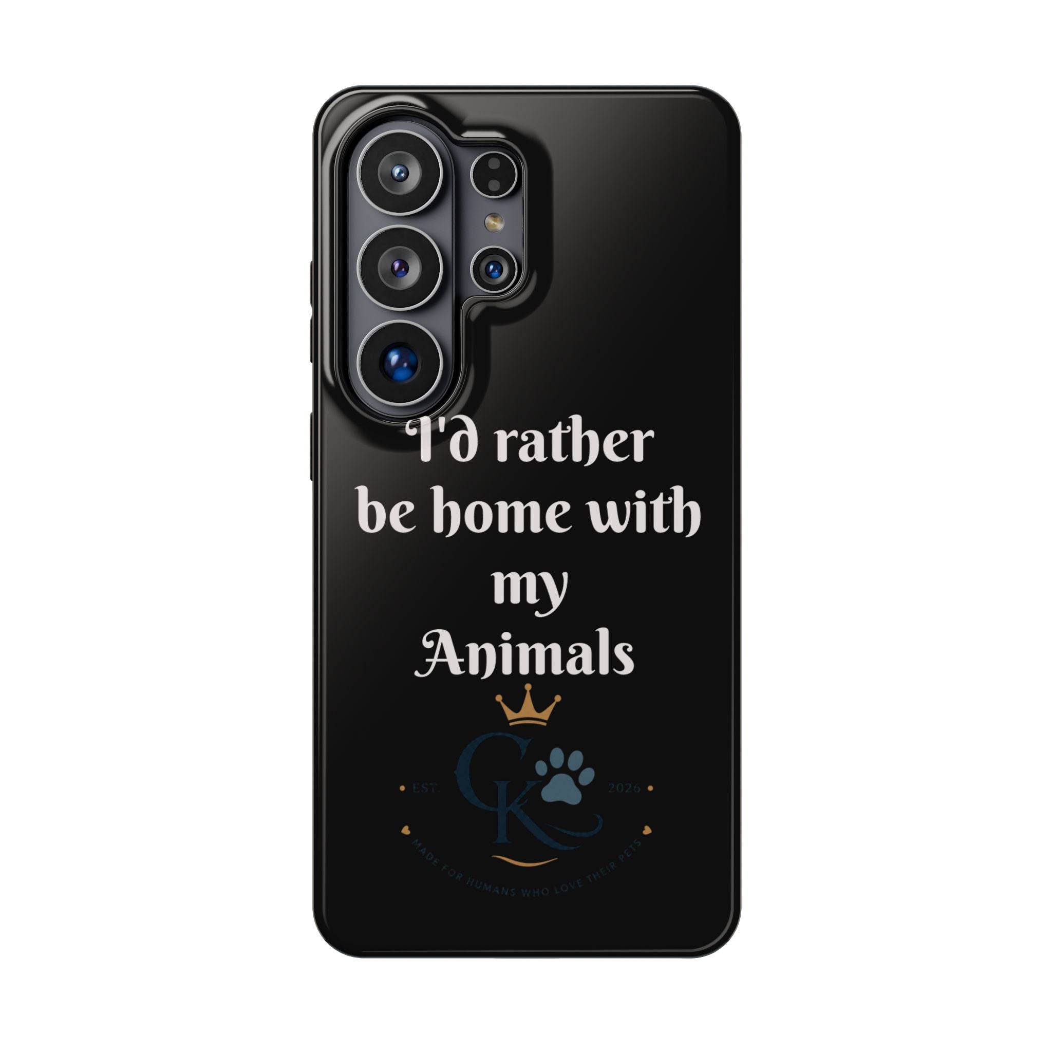 Creature Kingdom "I'd Rather Be Home With My Animals" Magnetic Phone Case