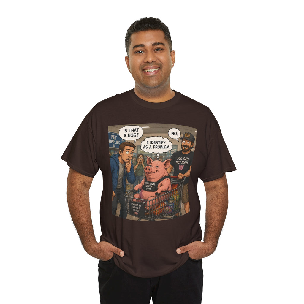 Creature Kingdom "I Identify as a Problem" Pig Tee