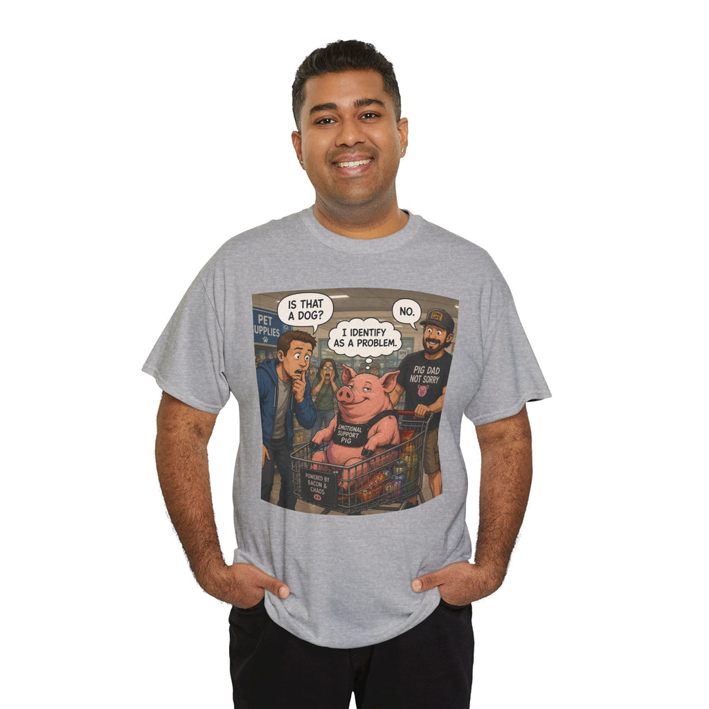Creature Kingdom "I Identify as a Problem" Pig Tee