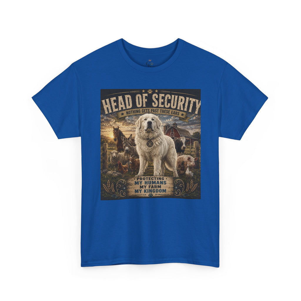 "Head of Security" Great Pyrenees Tee