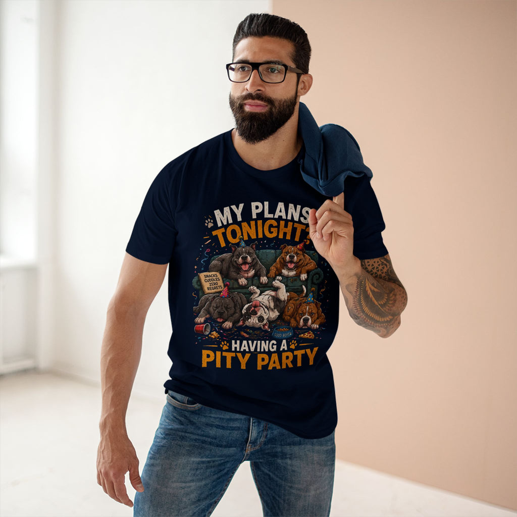 Creature Kingdom "My Plans Tonight? Having a PITY Party!" Pitbull Tee