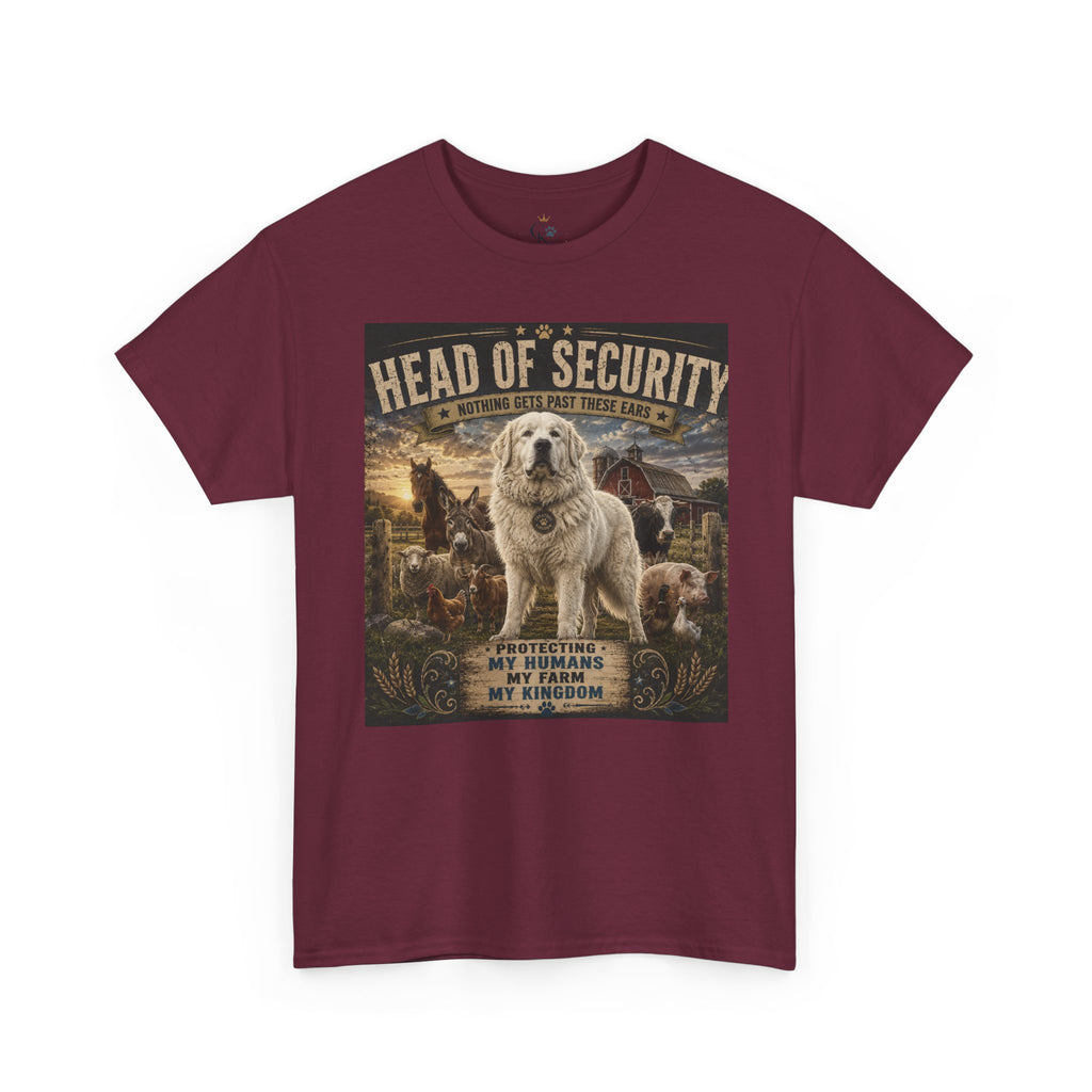"Head of Security" Great Pyrenees Tee