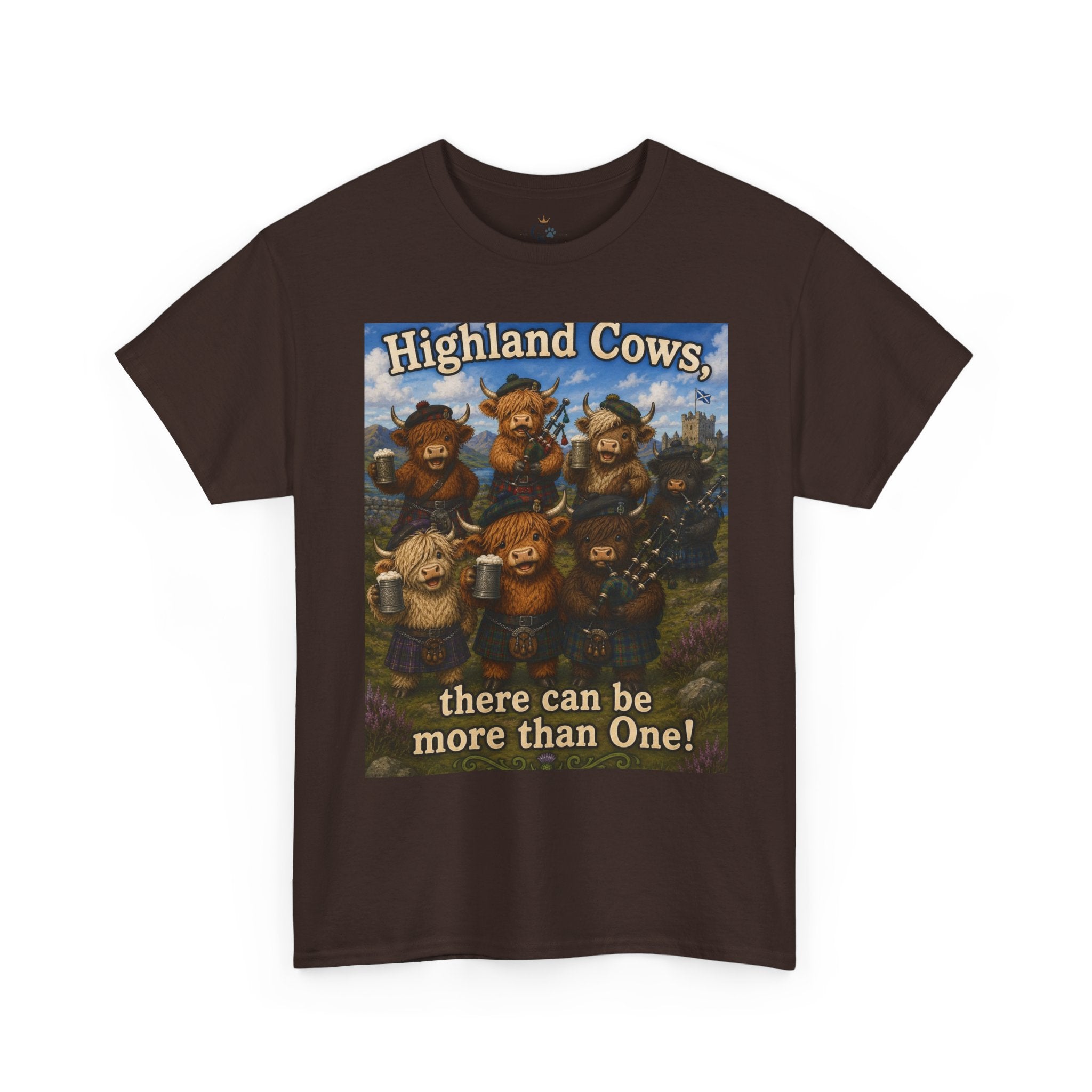 Creature Kingdom "Highlander Cows, There Can Be More Than One!" Highlander Cow Tee