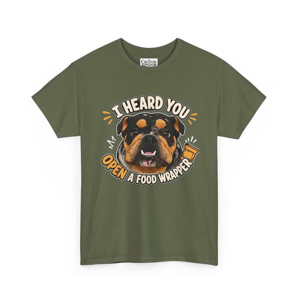 I Heard You Open A Food Wrapper Rottweiler T-Shirt