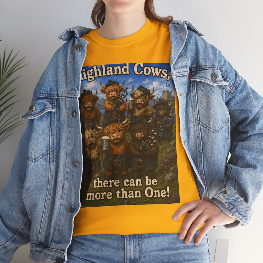 Creature Kingdom "Highlander Cows, There Can Be More Than One!" Highlander Cow Tee