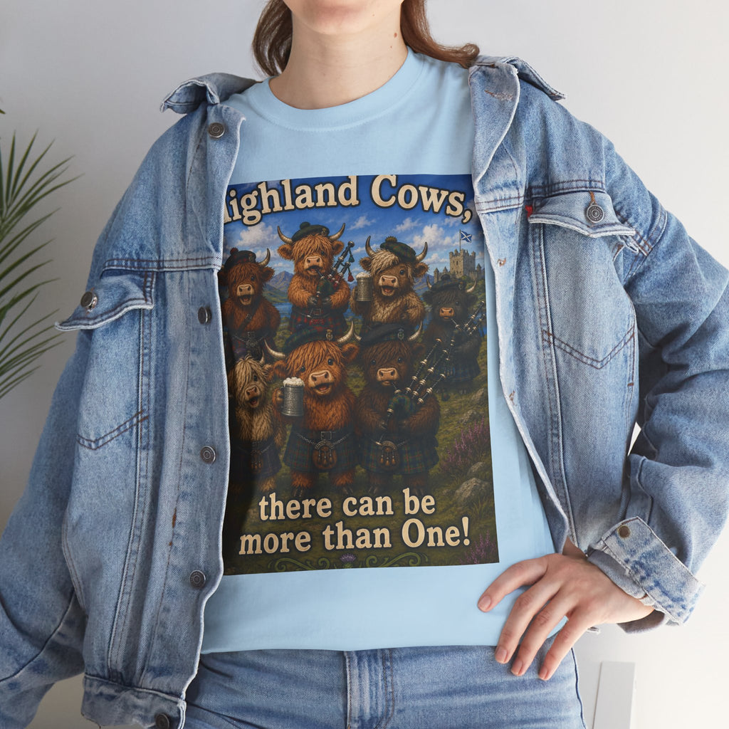 Creature Kingdom "Highlander Cows, There Can Be More Than One!" Highlander Cow Tee