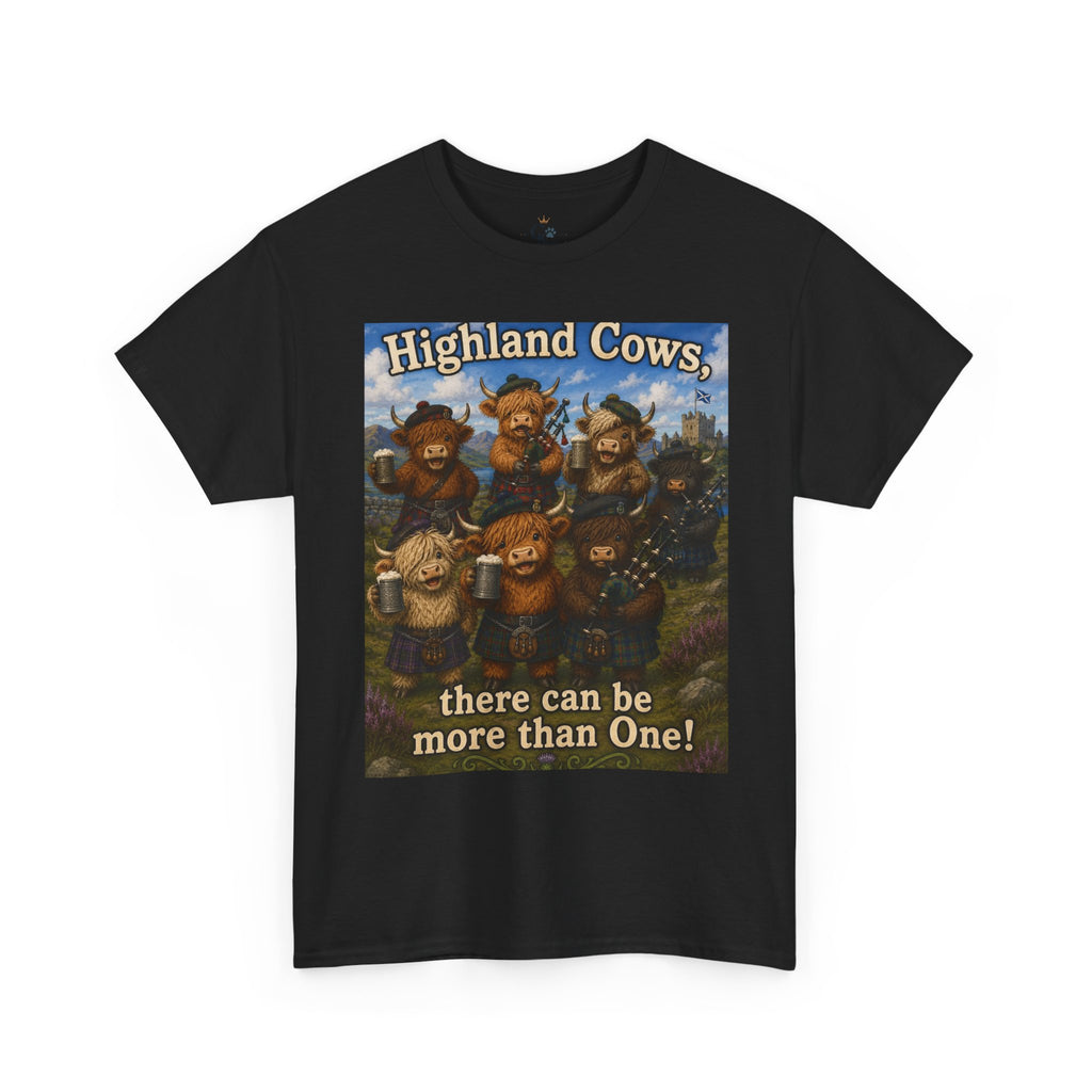 Creature Kingdom "Highlander Cows, There Can Be More Than One!" Highlander Cow Tee