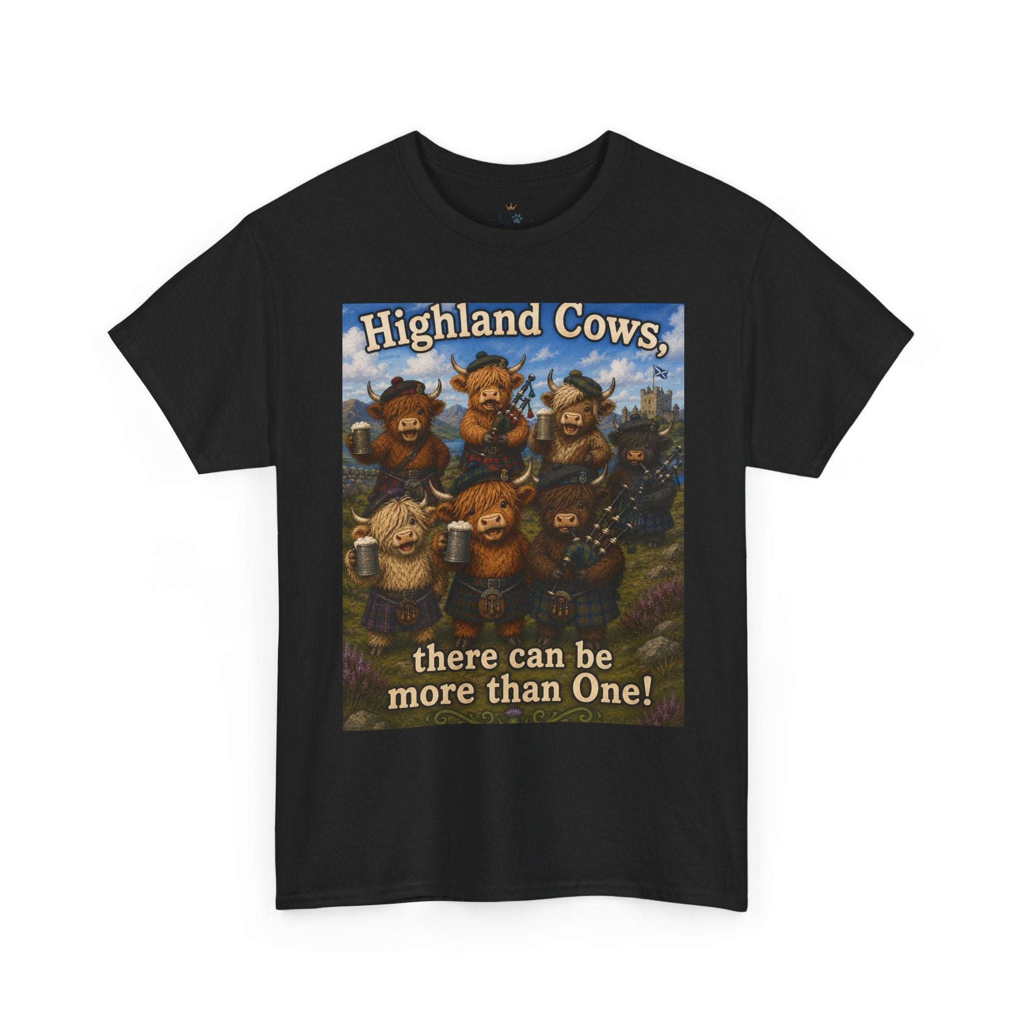 Creature Kingdom "Highlander Cows, There Can Be More Than One!" Highlander Cow Tee
