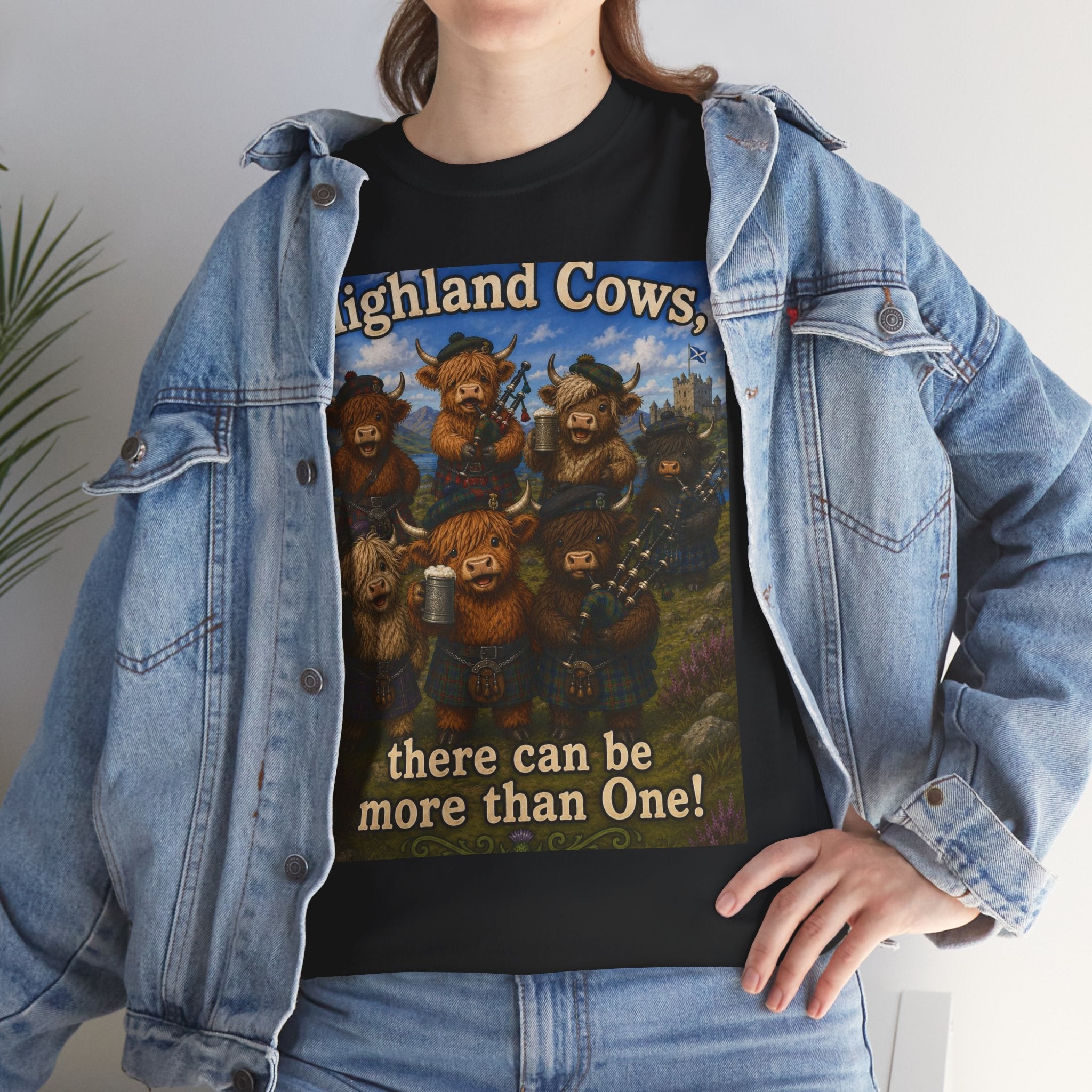 Creature Kingdom "Highlander Cows, There Can Be More Than One!" Highlander Cow Tee